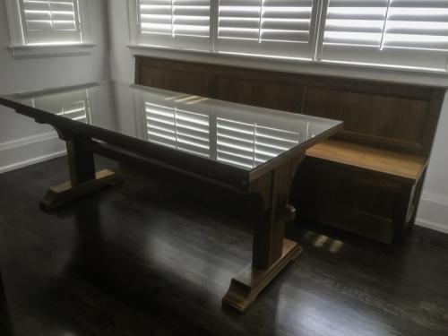 Custom walnut table bench Toronto